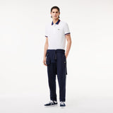 Lacoste Regular Fit Polo Shirt with Contrasting Collar in White 001