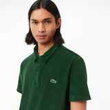 Lacoste Regular Fit Terry Polo Shirt in Pine Green 132