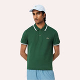 Lacoste Regular Fit Trim Accent L.12.12 Polo Shirt In Green
