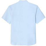 Lacoste Short Sleeve Oxford Shirt In Blue