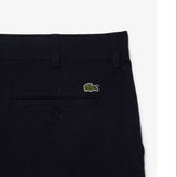 Lacoste Slim Fit Stretch Cotton Chino Pants In Navy