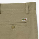 Lacoste Stretch Twill Chino Slim Fit Shorts Khaki Green
