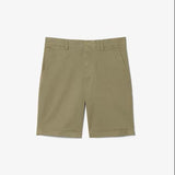 Lacoste Stretch Twill Chino Slim Fit Shorts Khaki Green