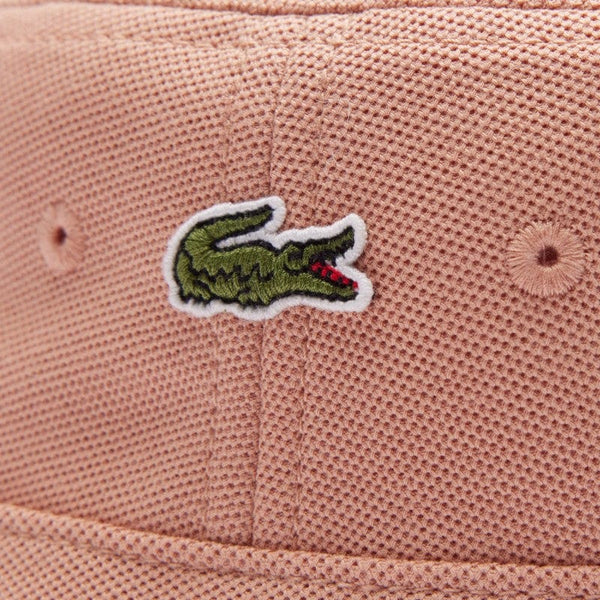 Lacoste Unisex Piqué Bucket Hat In Peach