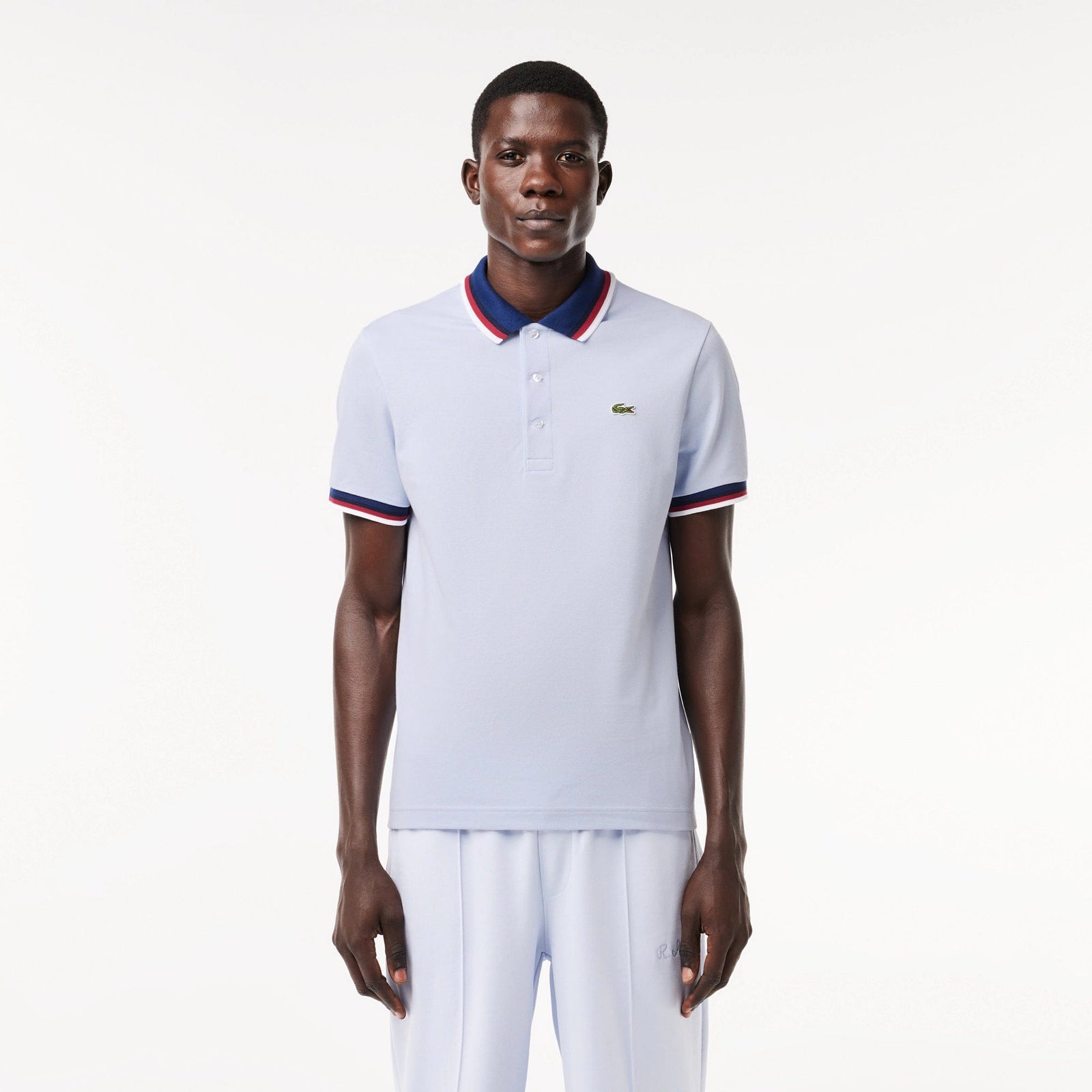 Light blue lacoste t shirt sale