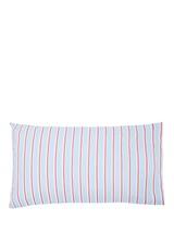 Land & Shore River Standard Pillow Pairs In Blue / Red