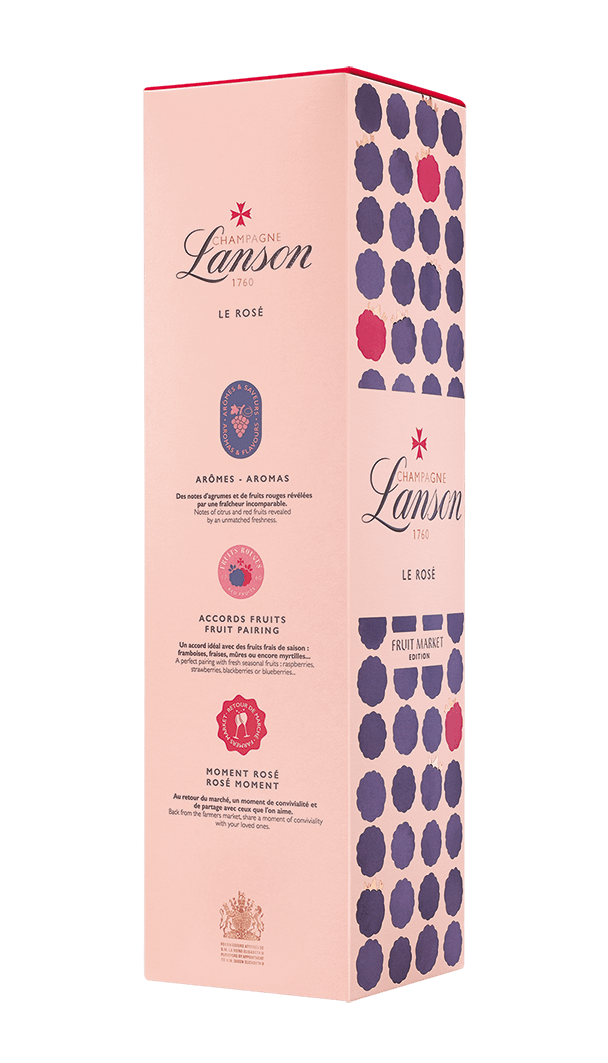 Lanson Le Rose Fruit Label