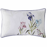 Laura Ashley Hawling Irises Double Duvet Cover Set In Grape Purple