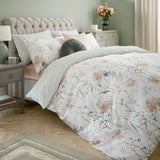 Laura Ashley Pallington Bloom Double Duvet Set In Plaster Pink