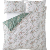 Laura Ashley Pussy Willow Double Duvet Set In Fern Green