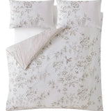 Laura Ashley Rowsham Garden Double Duvet Cover Set In Natural