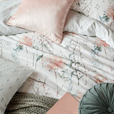 Laura Ashley Pallington Bloom King Duvet Set In Plaster Pink
