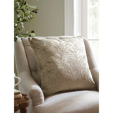 Laura Ashley Barley Embossed Cushion In Natural