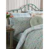 Laura Ashley Sherston Super King Size Duvet Cover Set In Blue