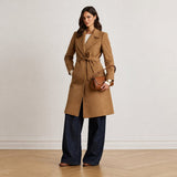 Lauren Ralph Lauren Belted Wool-Blend Wrap Coat In Vicuna