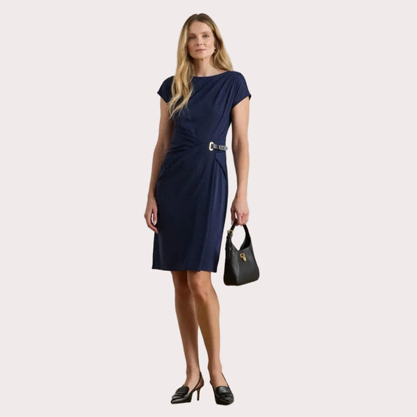ralph lauren buckle trim jersey dress Lauren Ralph Lauren Women's Buckle-Trim Metallic Jersey Gown