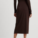 Lauren Ralph Lauren Buckle-Trim Stretch Jersey Pencil Skirt