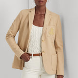 Lauren Ralph Lauren Bullion Jacquard Blazer in Birch Tan