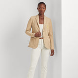 Lauren Ralph Lauren Bullion Jacquard Blazer in Birch Tan