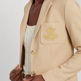 Lauren Ralph Lauren Bullion Jacquard Blazer in Birch Tan