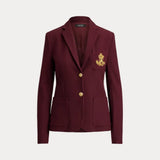 Lauren Ralph Lauren Bullion Jacquard Blazer In Dark Garnet