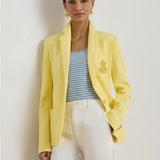 Lauren Ralph Lauren Bullion Jacquard Blazer in Lemon Sorbet