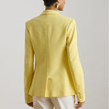 Lauren Ralph Lauren Bullion Jacquard Blazer in Lemon Sorbet