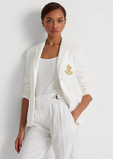 Lauren Ralph Lauren Bullion Jacquard Blazer White