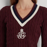 Lauren Ralph Lauren Cable-Knit Cotton Cricket Jumper