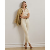 Lauren Ralph Lauren Cable-Knit Cotton Polo Jumper In Mascarpone Cream