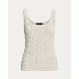 Lauren Ralph Lauren Cable-Knit Sleeveless Jumper In Mascarpone Cream