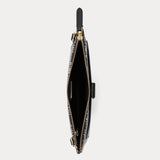 Lauren Ralph Lauren Coated Canvas Medium Jamey Crossbody Bag Black