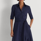 Lauren Ralph Lauren Cotton-Blend Shirtdress