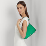 Lauren Ralph Lauren Crosshatch Leather Medium Danni Bag Palm Leaf