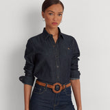 Lauren Ralph Lauren Denim Shirt in Rinse Wash
