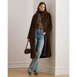 Lauren Ralph Lauren Faux-fur Coat In Circuit Brown