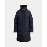 Lauren Ralph Lauren Faux-Fur-Trim Funnelneck Down Coat In Navy