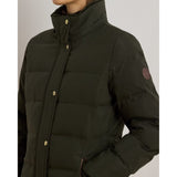 Lauren Ralph Lauren Faux-fur-trim Hooded Down Coat In Litchfield Loden