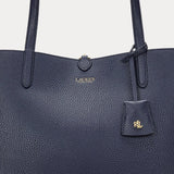 Lauren Ralph Lauren Faux-Leather Large Reversible Tote Bag In Refined Navy