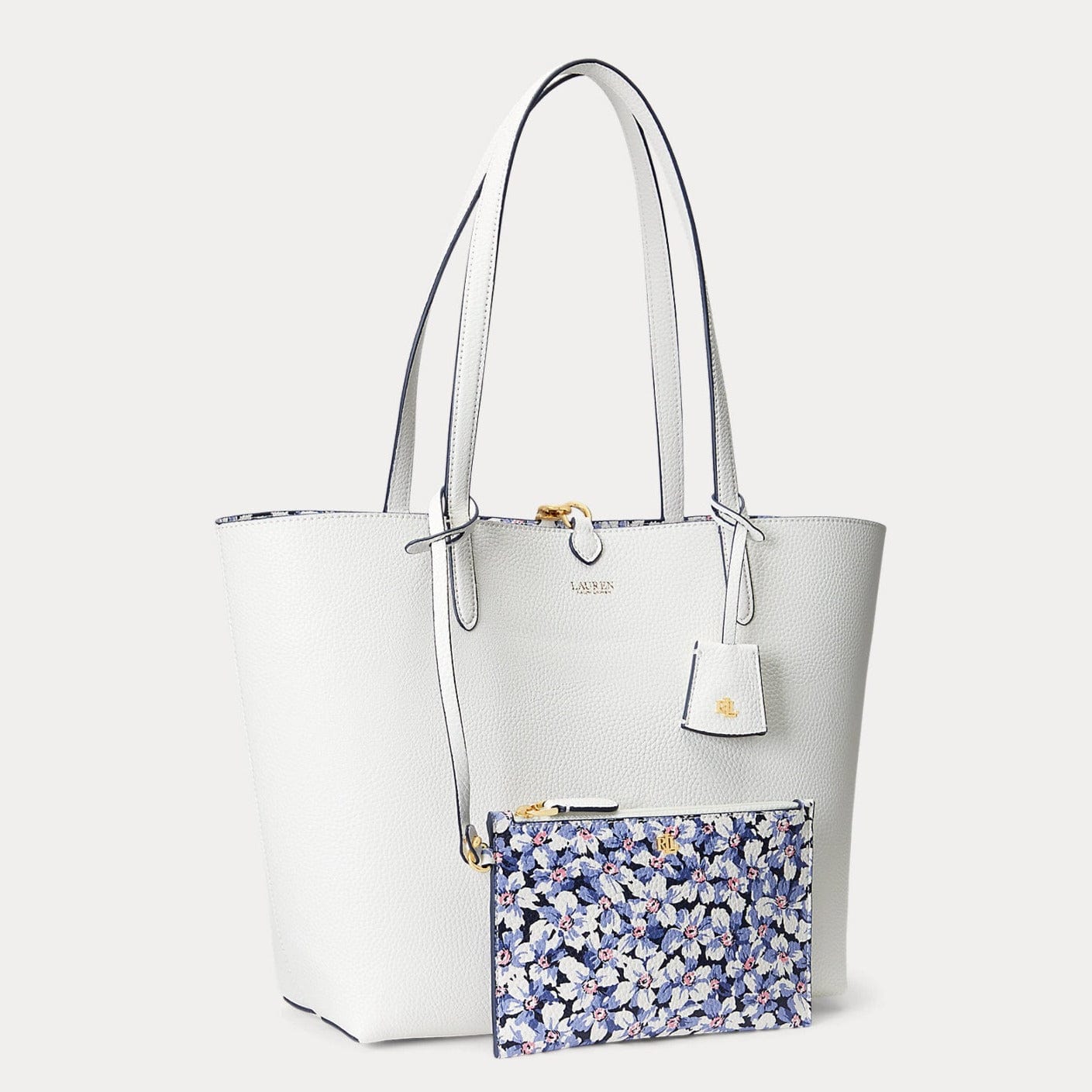 トートバッグ LAUREN RALPH LAUREN Faux-Leather Print Reversible Tote Faux-Leather Print Reversible Tote