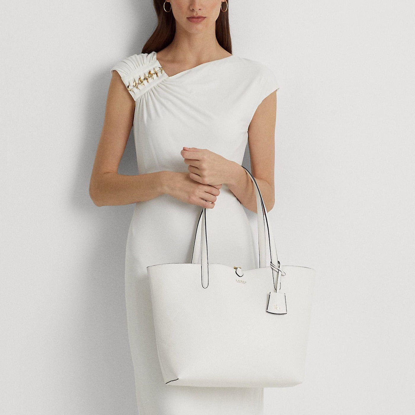 Lauren Ralph Lauren Faux-Leather Print Reversible Tote Breeze Floral Lauren Ralph Lauren Faux-Leather Print Reversible Tote Breeze Floral