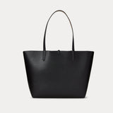 Lauren Ralph Lauren Faux-Leather Reversible Tote in Black / Taupe