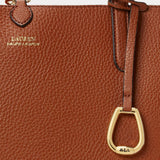 Lauren Ralph Lauren Faux-Leather Reversible Tote in Tan / Orange