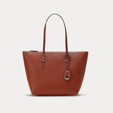 Lauren Ralph Lauren Faux-Leather Small Tote in Tan