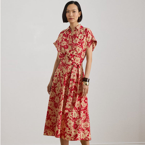 Lauren Ralph Lauren Floral Cotton Voile Tiered Maxidress