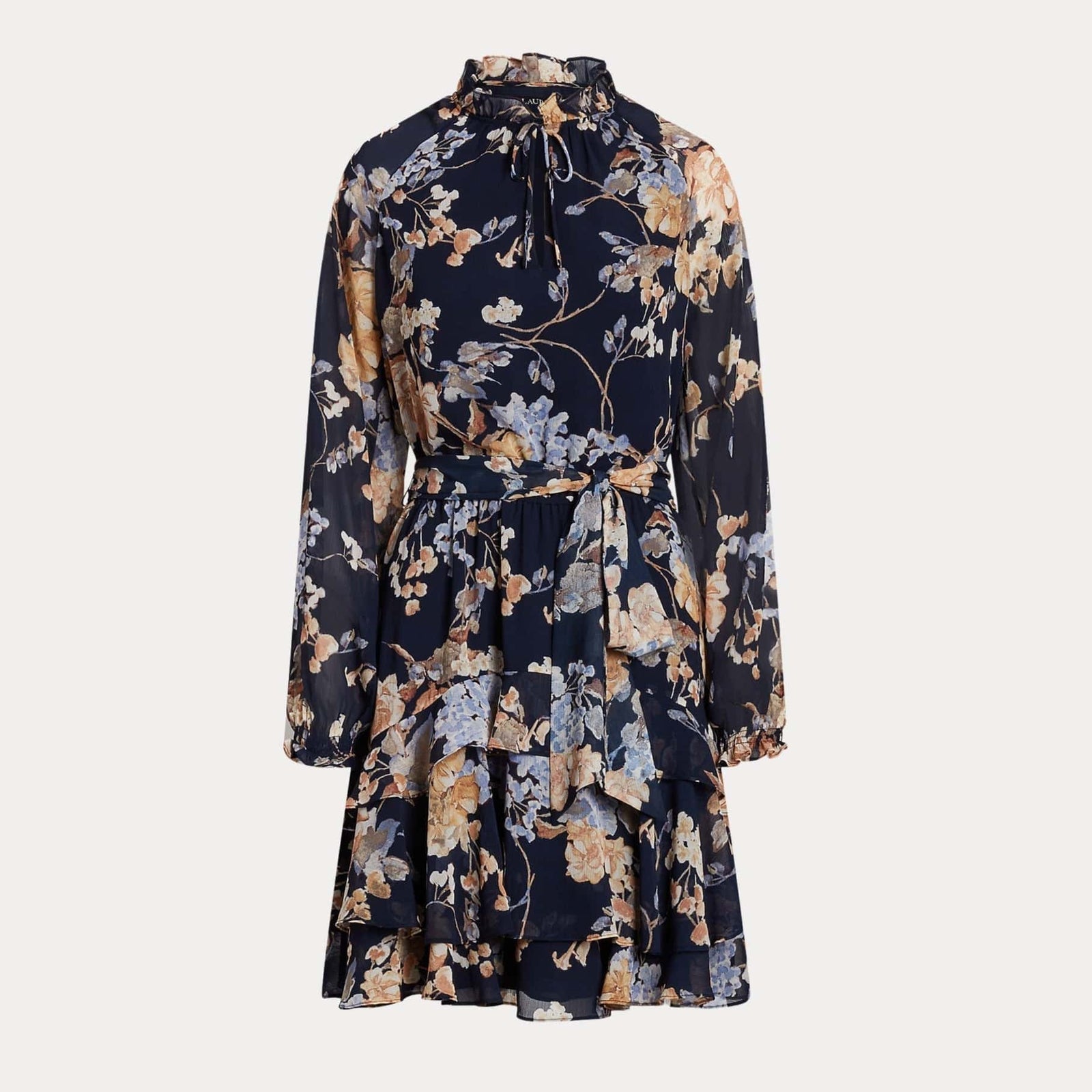 ★関税送料無料 RALPH Crinkled Floral Wrap Dress Crinkled Floral Wrap Dress