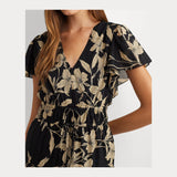 Lauren Ralph Lauren Floral Cotton Voile Tiered Maxidress