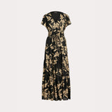 Lauren Ralph Lauren Floral Cotton Voile Tiered Maxidress