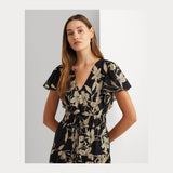 Lauren Ralph Lauren Floral Cotton Voile Tiered Maxidress