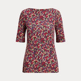 Lauren Ralph Lauren Floral Stretch Cotton Tee